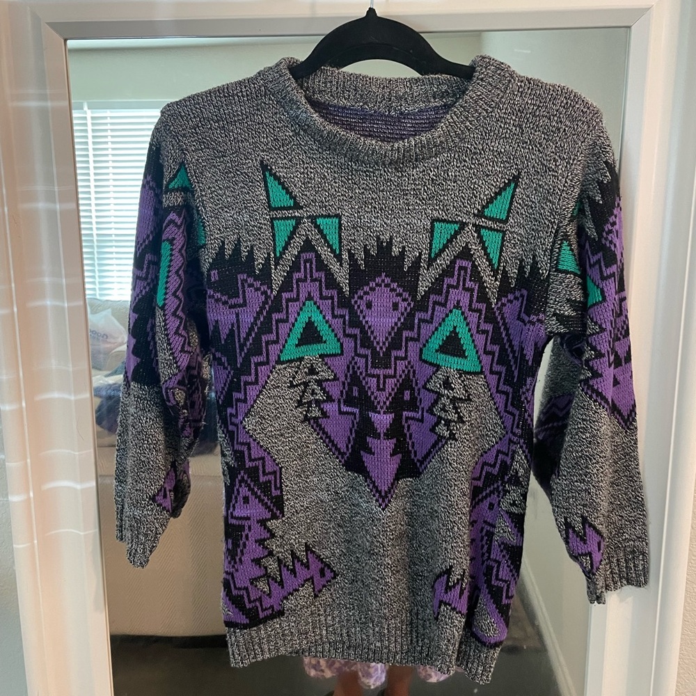 Vintage Geometric Sweater